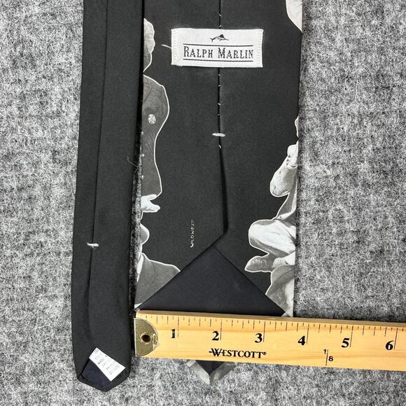 Three Stooges Tie Mens 54" 3.75" Ralph Marlin Moe Larry Curly USA Vintage 1994‎ - Picture 11 of 11